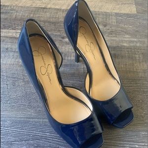 Jessica Simpson Blue Heels